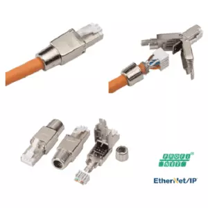 Plug RJ45 CAT6A 180° Metálico